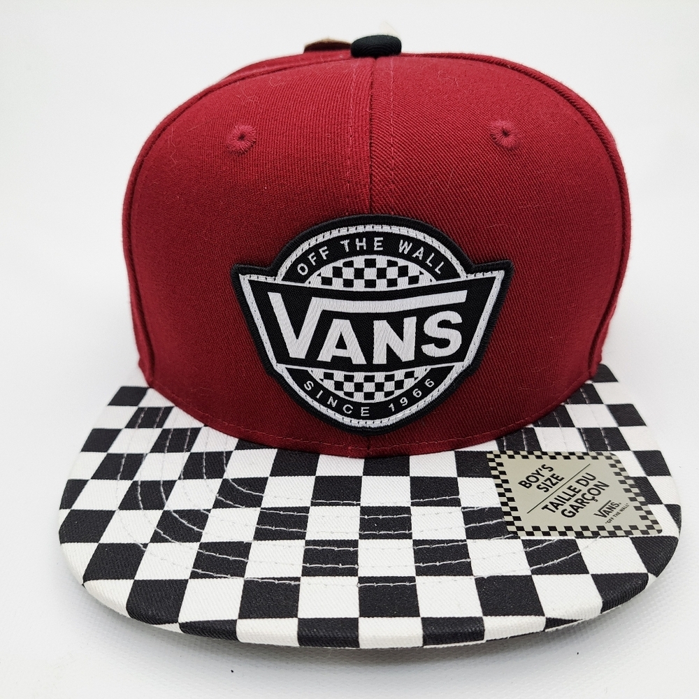 Vans Flat Bill Hat Cap Youth Snapback